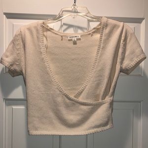 Tan Crop Top